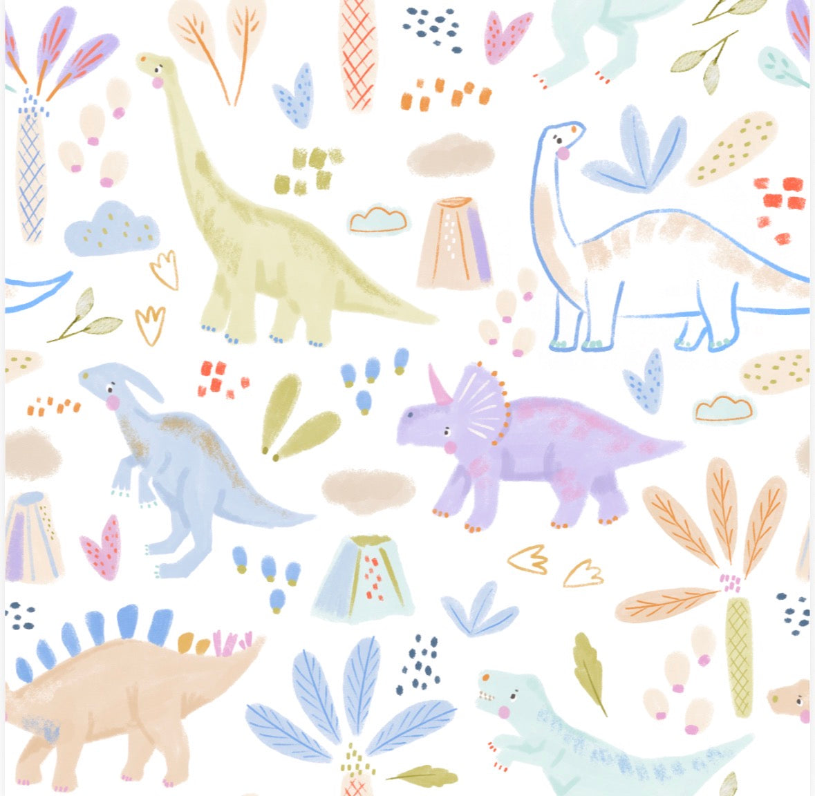 CloudSoft Bamboo Short Sleeve PJ Set – Dino Jamboree