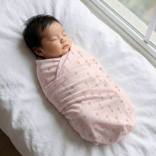 CloudSoft Swaddle – Tulip Meadow