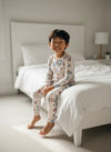 CloudSoft Bamboo Two-Piece Long Sleeved Pajama Set – Winter Village