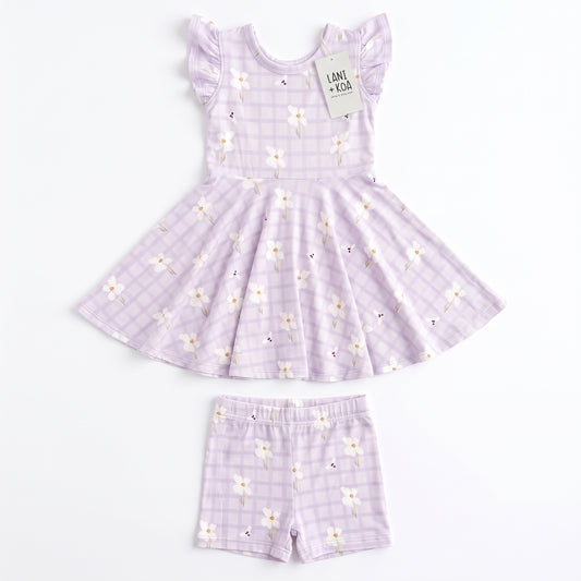 CloudSoft Bamboo Twirl Dress Set – Lazy Daisy