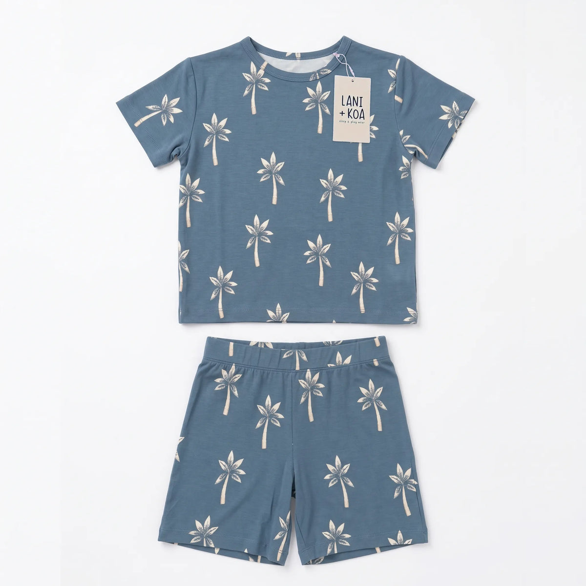 CloudSoft Bamboo Short Sleeve PJ Set – Summer Nights